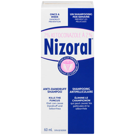 Nizoral Ketoconazole 2% Anti-Dandruff Shampoo, 60 mL