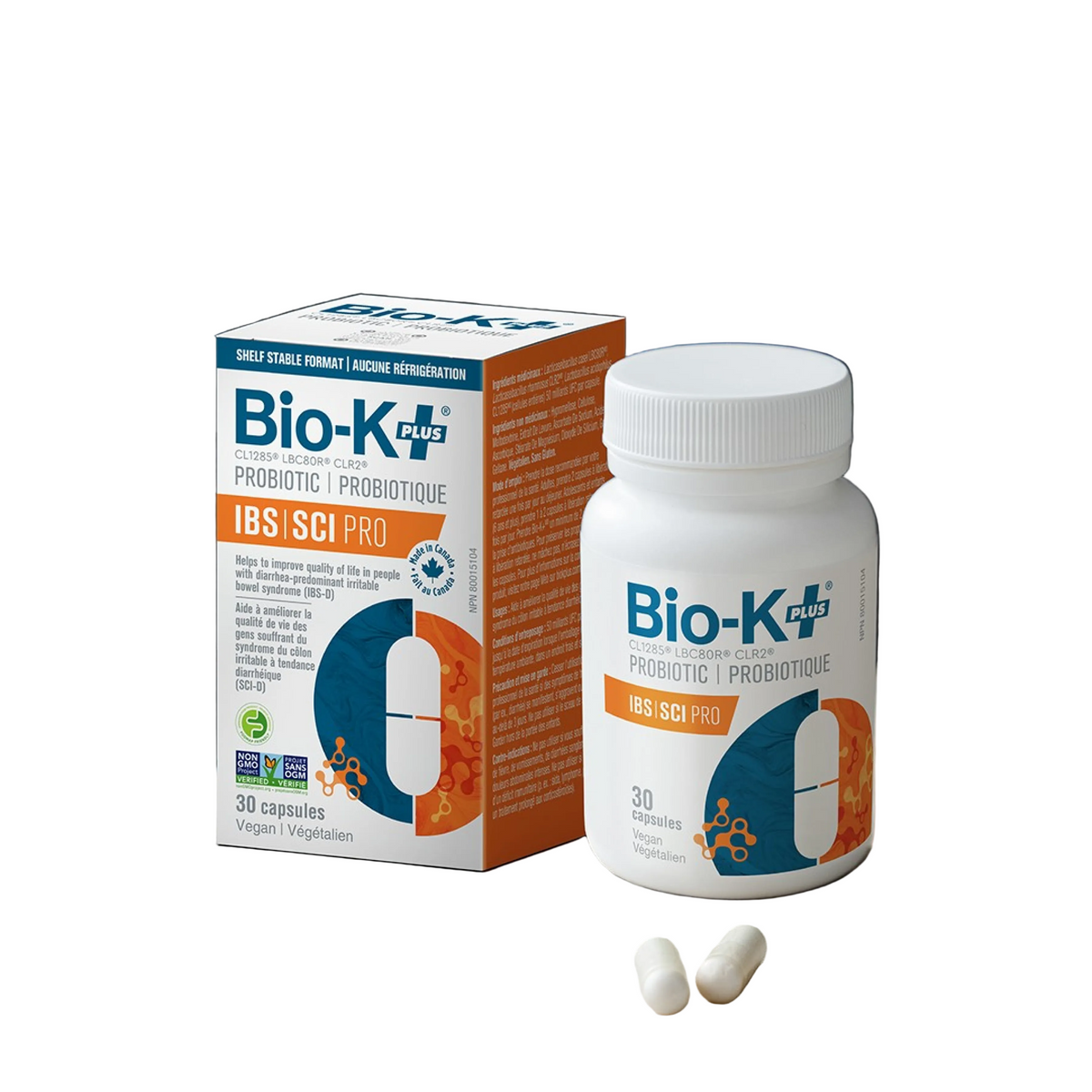 Bio-K+ IBS Pro 50B Probiotic Capsules, 30 Capsules