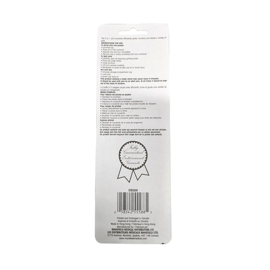 Mansfield 3-in-1 Pill Crusher, Splitter & Storage Box
