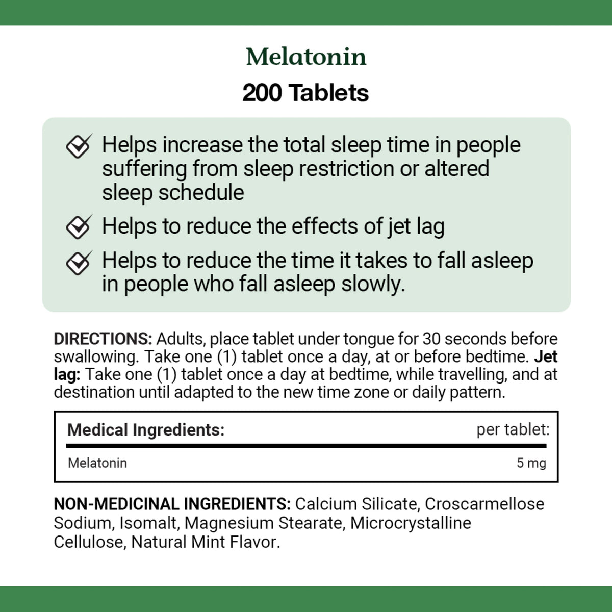 Nature's Bounty Melatonin Quick Dissolve 5 mg Tablets, 200 Count