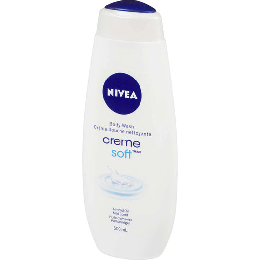 NIVEA Creme Soft Body Wash with Almond Oil, 500 mL