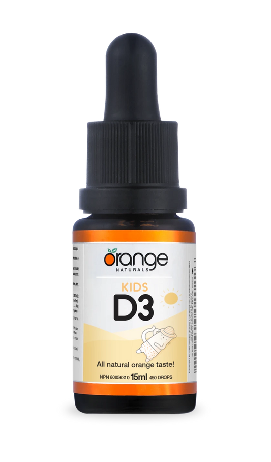 Orange Naturals Kids D3 Drops 400 IU Orange, 15 mL