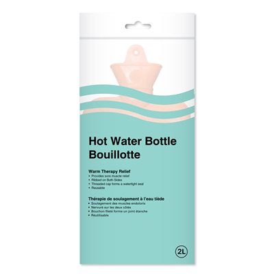 PharmaSystems Deluxe Rubber Hot Water Bottle, 2 L