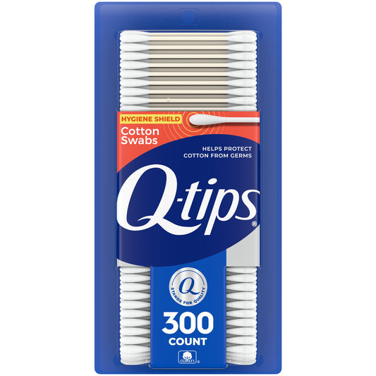 Q-tips Hygiene Shield Cotton Swabs, 300 Count