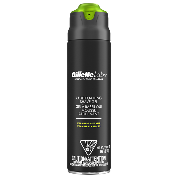 GilletteLabs Rapid Foaming Shave Gel, 198 g