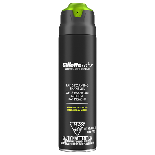 GilletteLabs Rapid Foaming Shave Gel, 198 g
