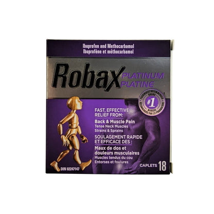Robax Platinum Methocarbamol 500 mg & Ibuprofen 200 mg Caplets, 18 Caplets