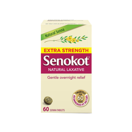 Senokot Extra Strength Natural Laxative Tablets, 60 Tablets