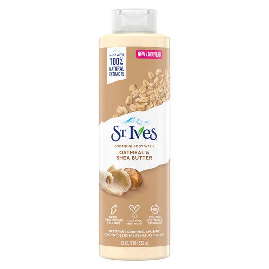 St. Ives Soothing Oatmeal & Shea Butter Body Wash, 650 mL