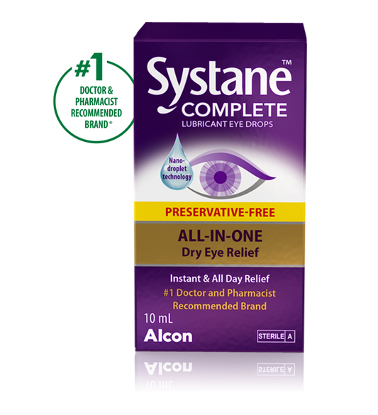 Systane Complete Preservative-Free Lubricant Eye Drops, 10 mL