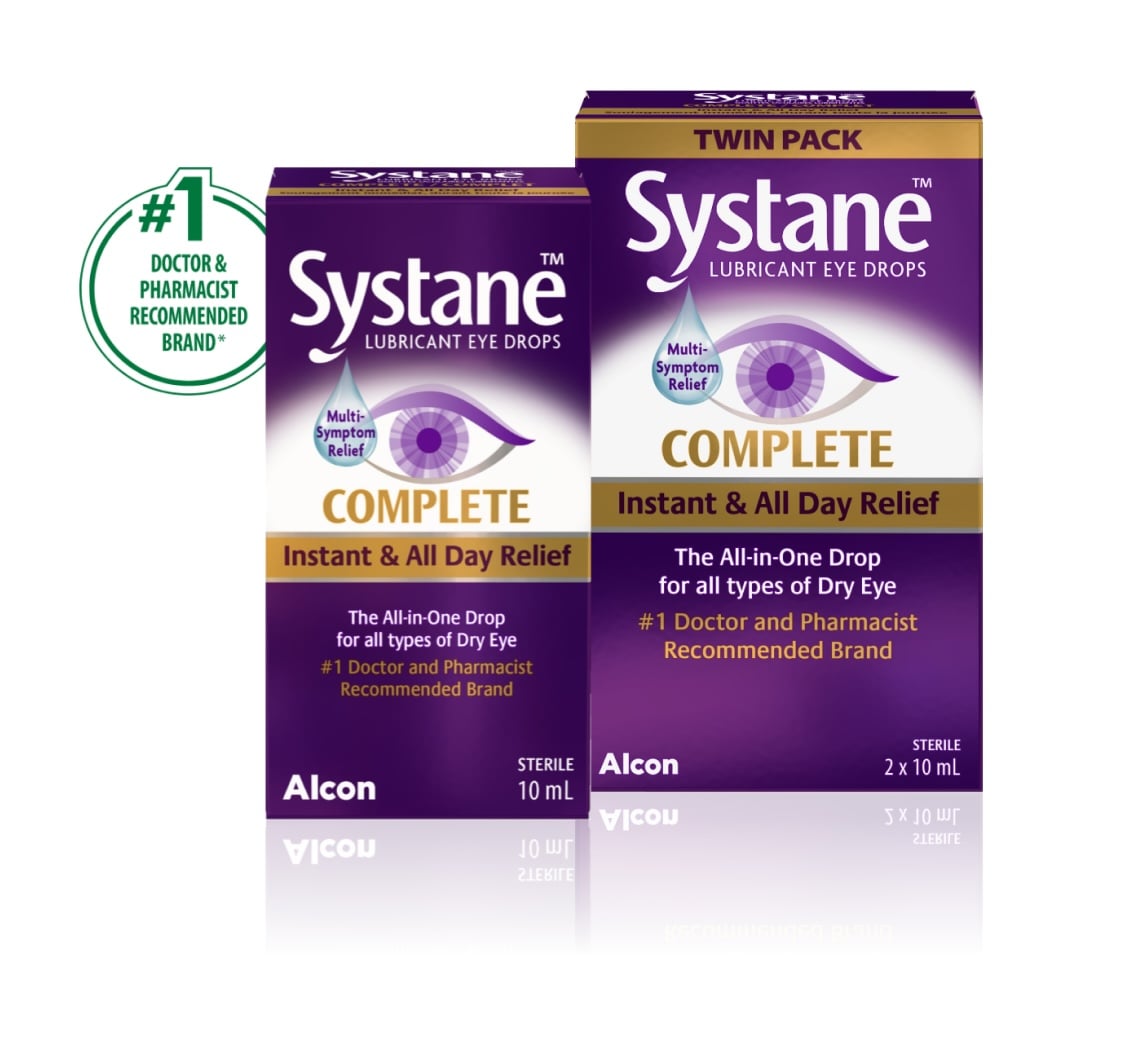 Systane Complete Lubricant Eye Drops Twin Pack, 2 x 10 mL