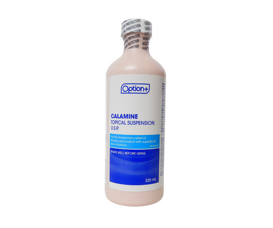 Option+ Calamine Topical Suspension Lotion, 225 mL