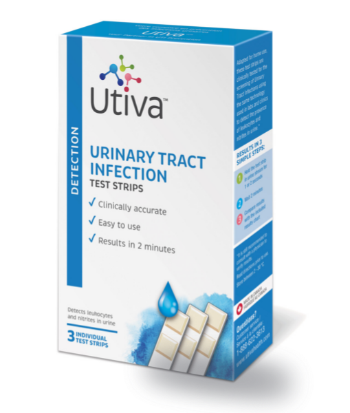 Utiva UTI Test Strips, 3 Count
