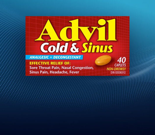 Advil Cold & Sinus Caplets, 40 Caplets