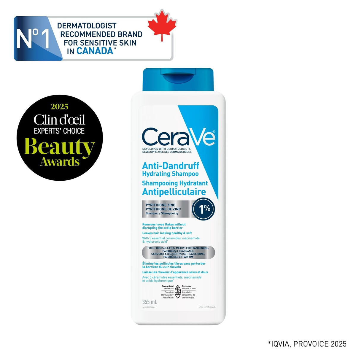 CeraVe Anti-Dandruff Hydrating Conditioner, 266 mL