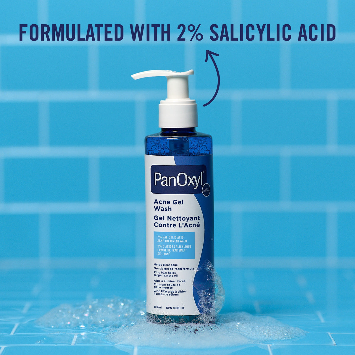 PanOxyl Acne Gel Wash 2% Salicylic Acid, 192 mL