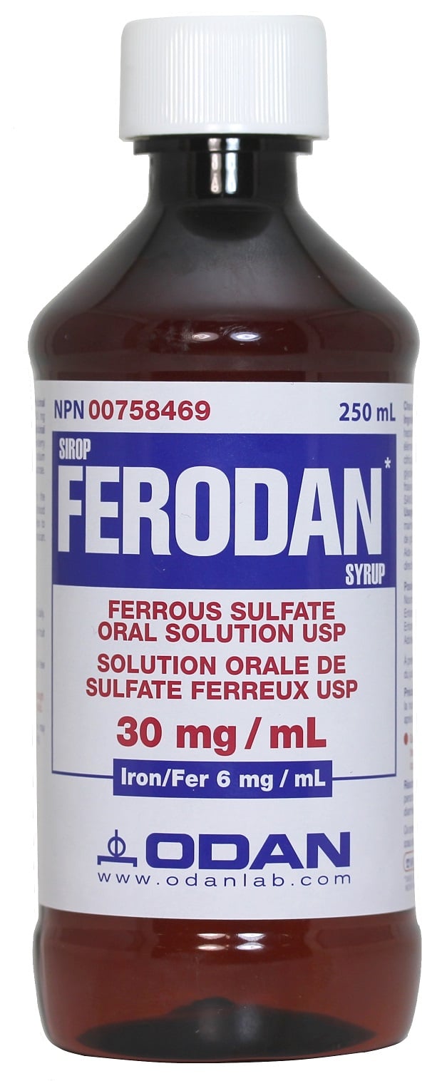 Ferodan Syrup 30 mg/mL, 250 mL