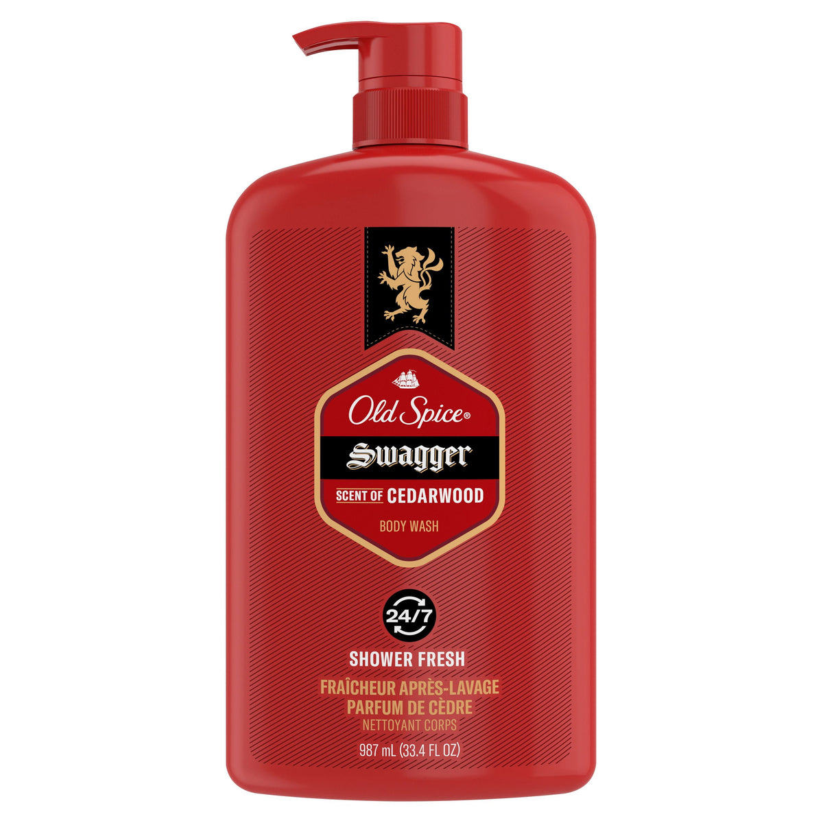 Old Spice Swagger Body Wash with Pump, 987 mL