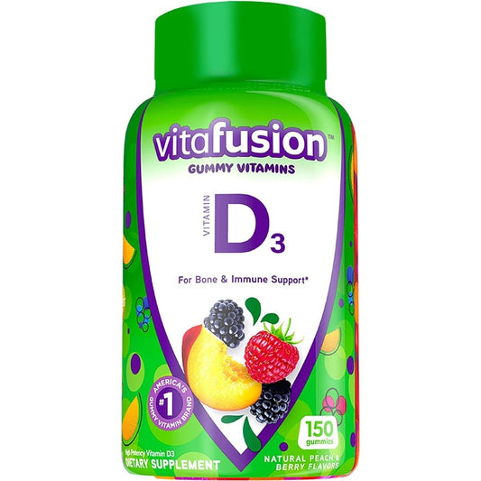 Vitafusion Vitamin D3 Gummy Vitamins, 25 mcg (1,000 IU), 150 Gummies