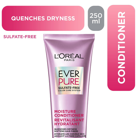 L'Oréal Paris EverPure Moisture Sulfate-Free Conditioner, 250 mL