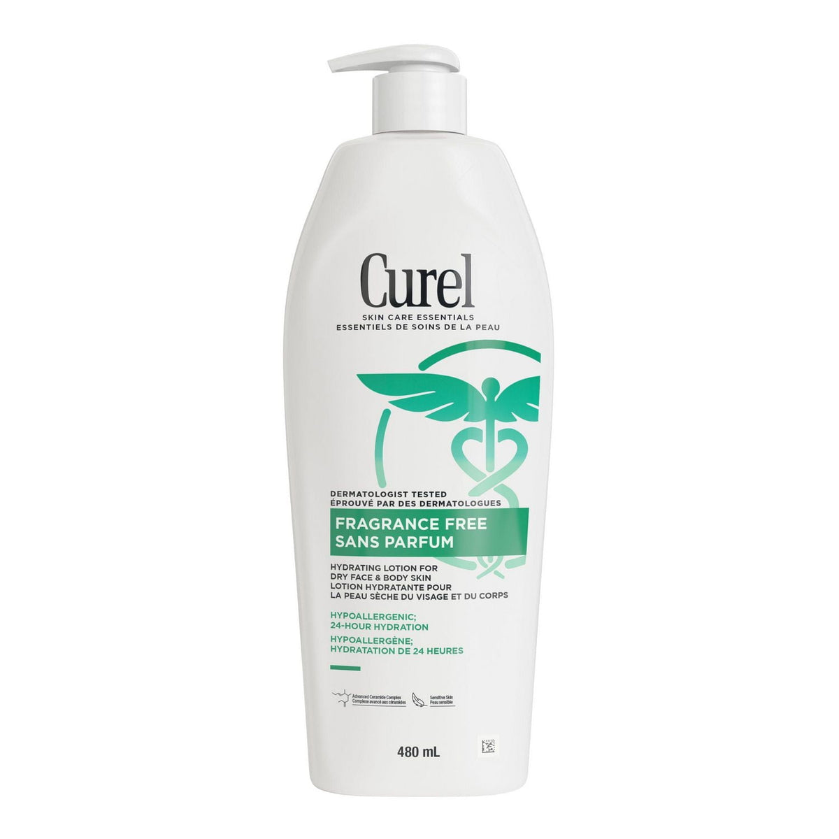 Curél Fragrance Free Original Lotion for Dry & Sensitive Skin, 480 mL