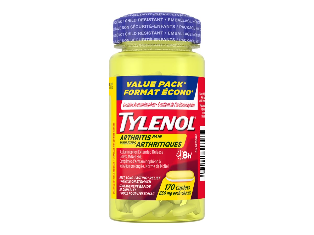 TYLENOL Arthritis Pain 8H Acetaminophen 650 mg Caplets, 170 Count