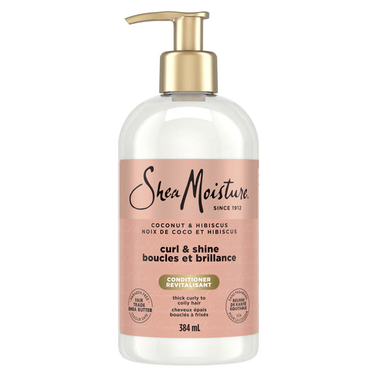 SheaMoisture Coconut & Hibiscus Curl & Shine Conditioner, 384 mL