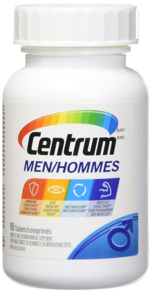 Centrum Men Multivitamin & Multimineral Supplement Tablets, 90 Count