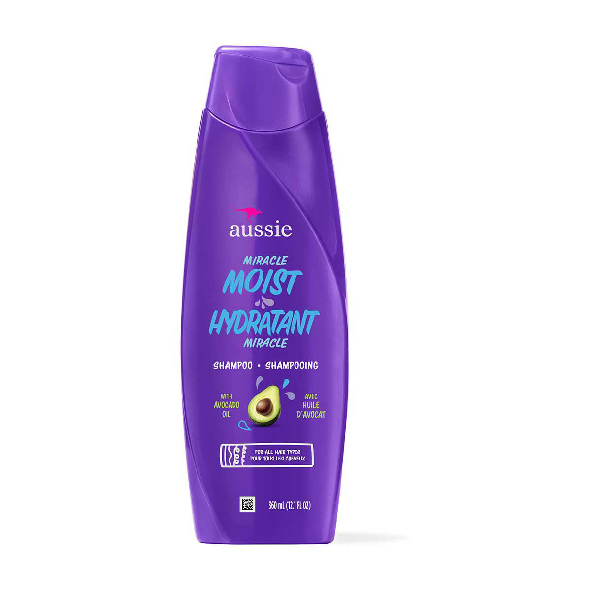 Aussie Miracle Moist Shampoo with Avocado & Jojoba Oil, 360 mL