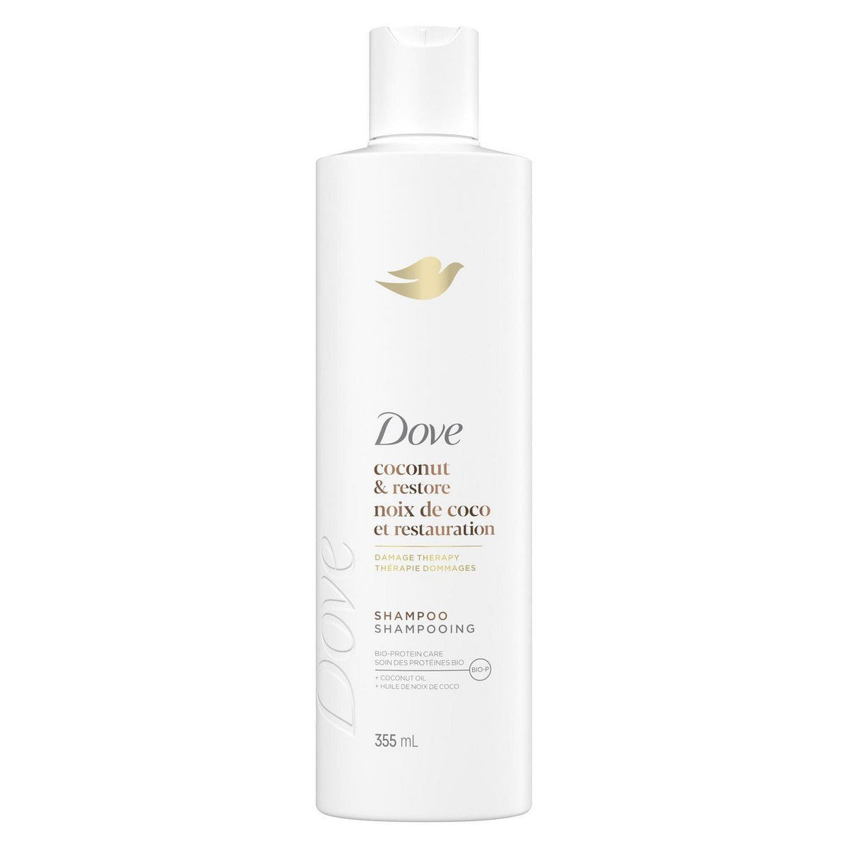 Dove Coconut Oil & Restore Shampoo, 355 mL