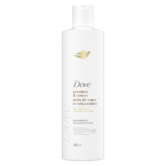 Dove Coconut Oil & Restore Shampoo, 355 mL