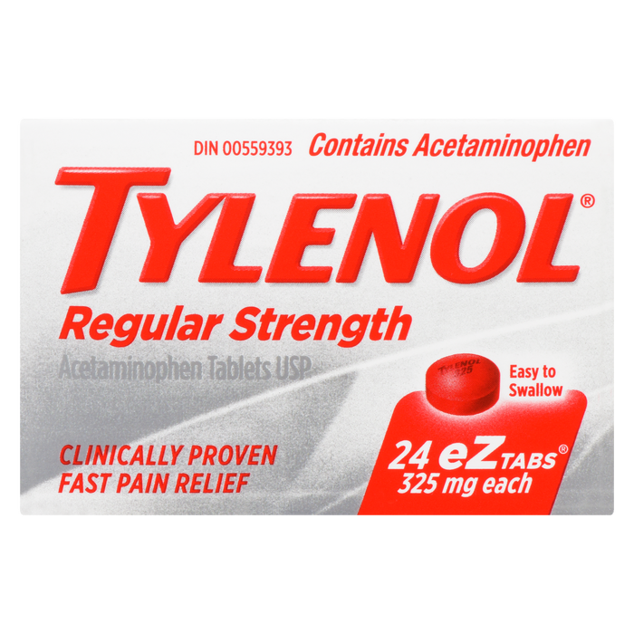 Tylenol Regular Strength eZtabs 325 mg, 24 Tablets