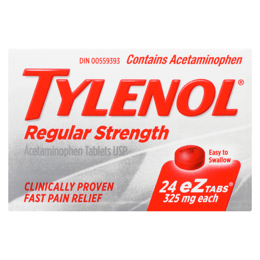 Tylenol Regular Strength eZtabs 325 mg, 24 Tablets