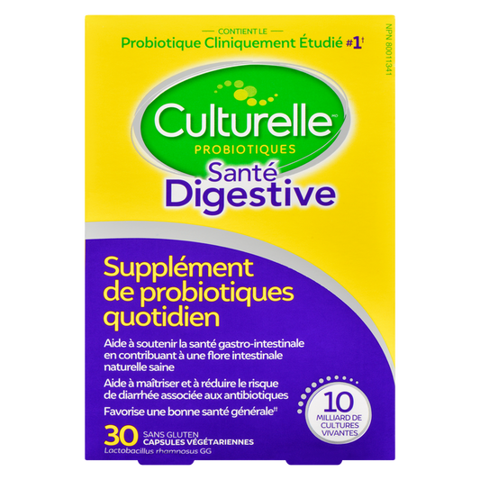 Culturelle Digestive Health Daily Probiotic Vegetarian Capsules, 30 Capsules