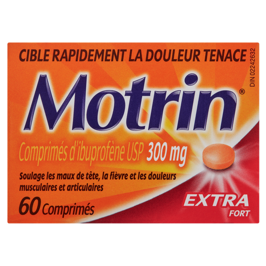 Motrin Extra Strength Ibuprofen 300 mg Tablets, 60 Count