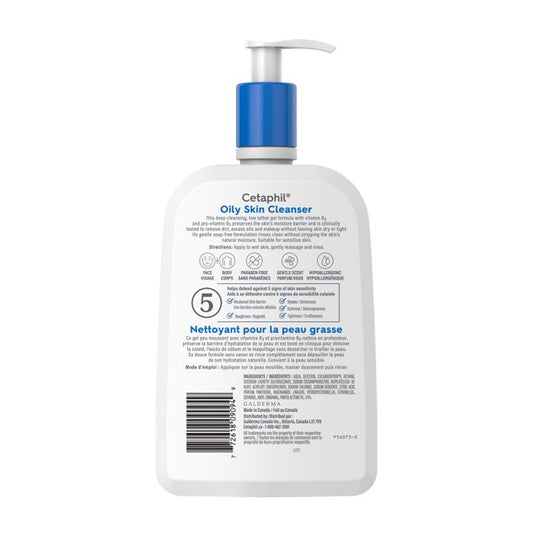 Cetaphil Oily Skin Cleanser, 473 mL