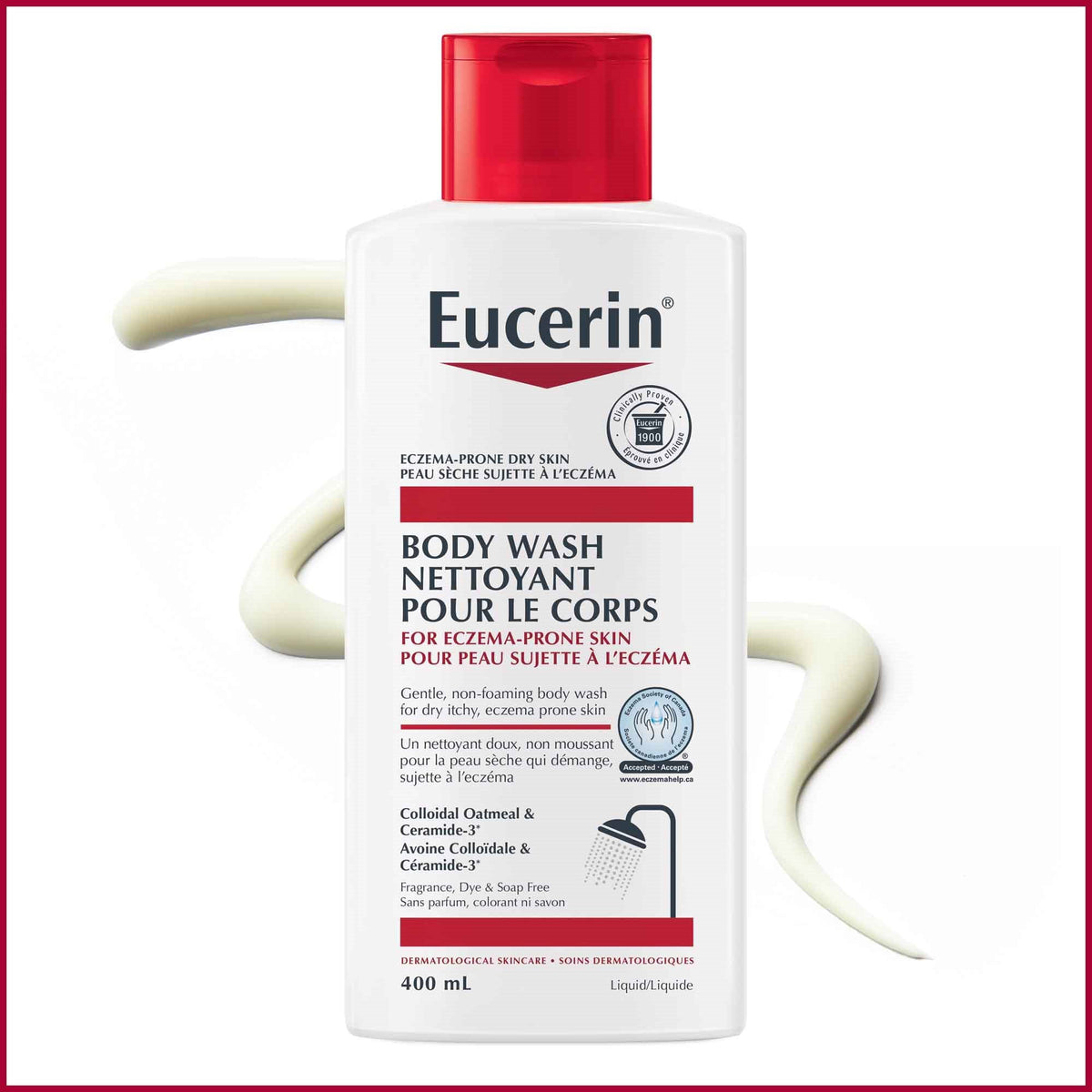Eucerin Eczema Relief Body Wash for Eczema-Prone Skin, 400 mL