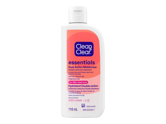 Clean & Clear Essentials Dual Action Moisturizer 118 mL