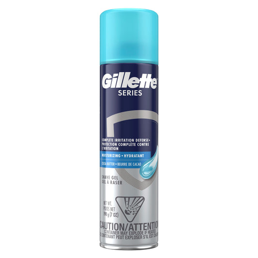 Gillette Series Moisturizing Shave Gel with Cocoa Butter, 198 g