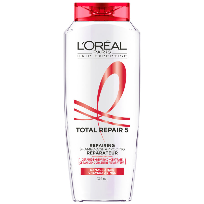 L'Oréal Paris Hair Expertise Total Repair 5 Repairing Shampoo, 375 mL