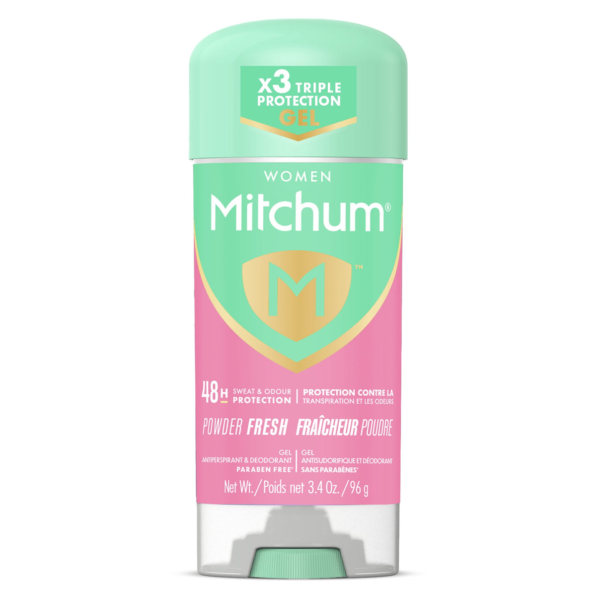 Mitchum Women Advanced Gel Antiperspirant & Deodorant, Powder Fresh, 96 g