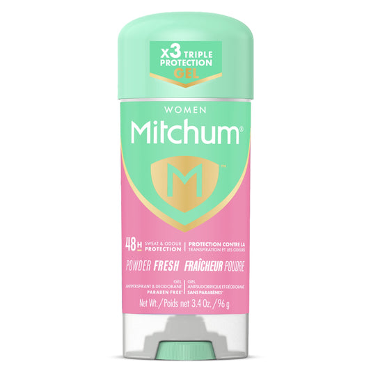 Mitchum Women Advanced Gel Antiperspirant & Deodorant, Powder Fresh, 96 g