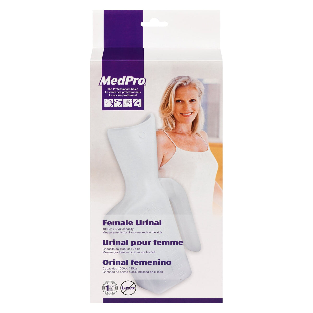 MedPro Female Urinal, 1 L