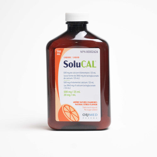 Jamp SoluCal Calcium Liquid Citrus 500 mg/25 mL, 350 mL