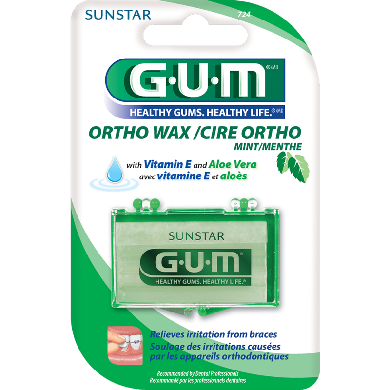 GUM Ortho Orthodontic Wax, Mint