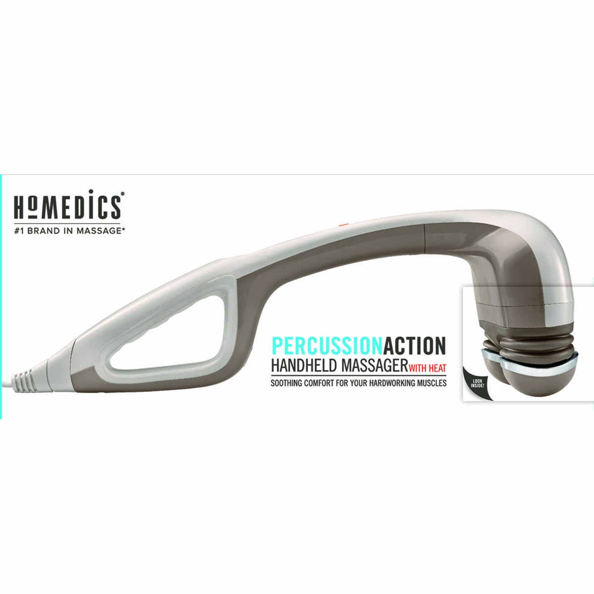 HoMedics Percussion Pro Handheld Massager with Heat