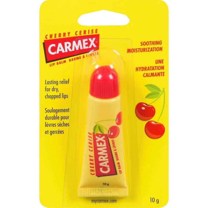 Carmex Classic Cherry Lip Balm Squeeze Tube, 10 g