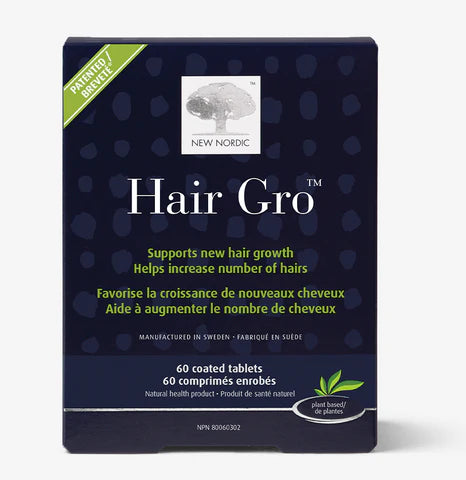 New Nordic Hair Gro Coated Tablets, 60 Count