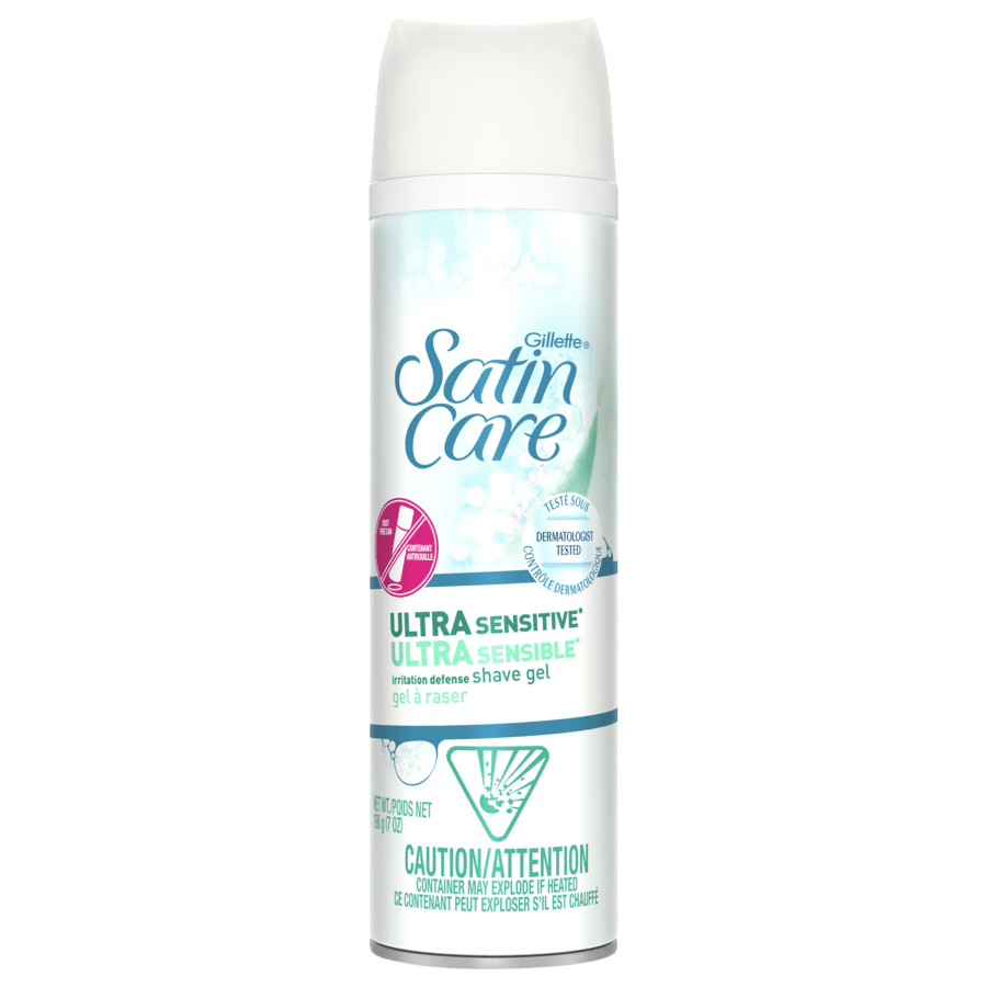 Gillette Satin Care Ultra Sensitive Women's Shave Gel, 198 g