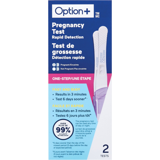 OPTION+ Rapid Detection Pregnancy Test, 2 Count
